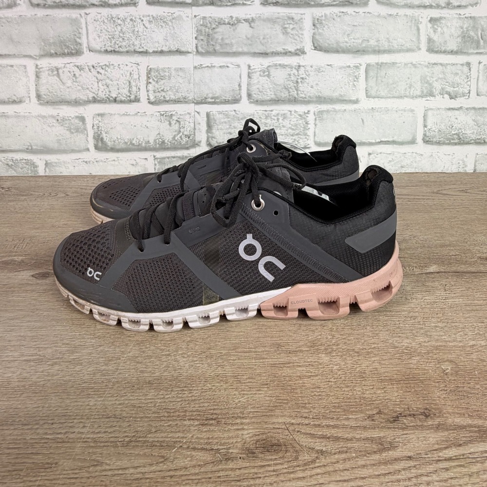 On Cloud X Running Shoes Rose Pink Black Womens 9